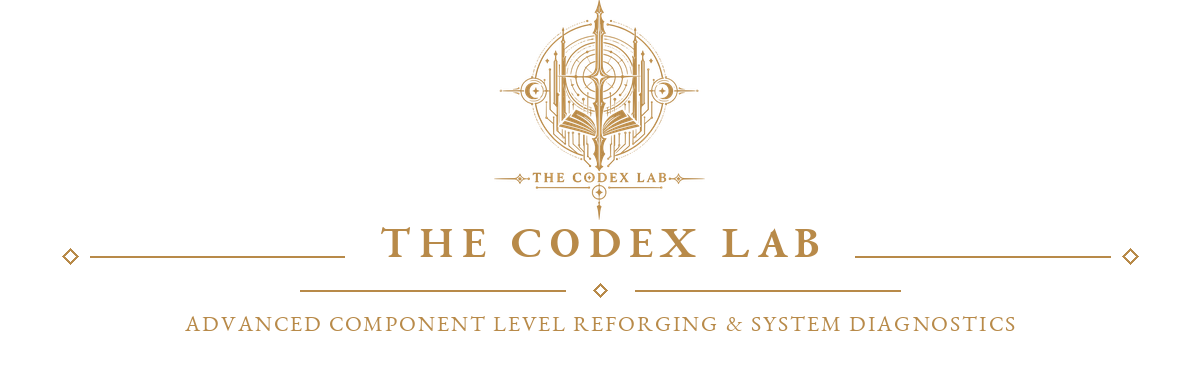 The Codex Lab — Advanced component-level reforging and system diagnostics